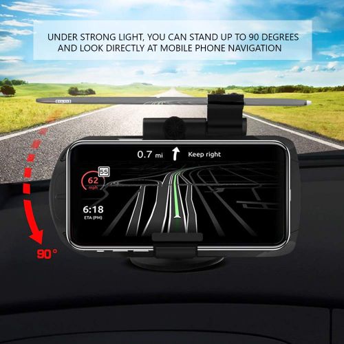  CoolKo Universal HUD Head-Up Display GPS Navigation Frame Windscreen Projector with Qi Wireless Charging Function [Version 2]