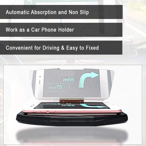  CoolKo Universal HUD Head-Up Display GPS Navigation Frame Windscreen Projector with Qi Wireless Charging Function [Version 2]