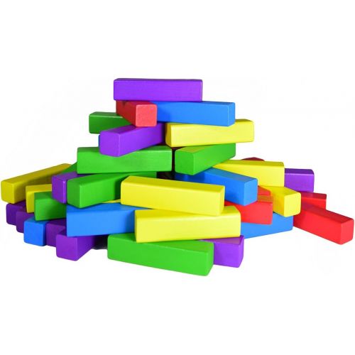  [아마존베스트]CoolToys Timber Tower Wooden Block Stacking Game  Color Match Playset (60 Pieces)