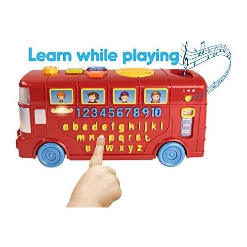  CoolToys My First Learning Bus | School Bus for Babies, Toddlers, Kids | Educational, Sensory Fun with Letters, Numbers, Words, Colors | Learning Playtime with Music + Lights