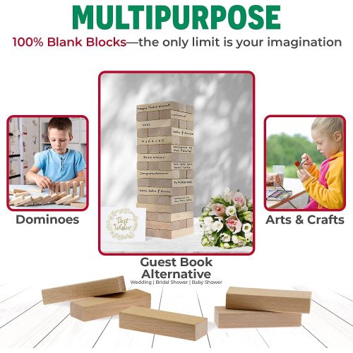  [아마존베스트]CoolToys Timber Tower Wood Block Stacking Game  Original Edition (48 Pieces)