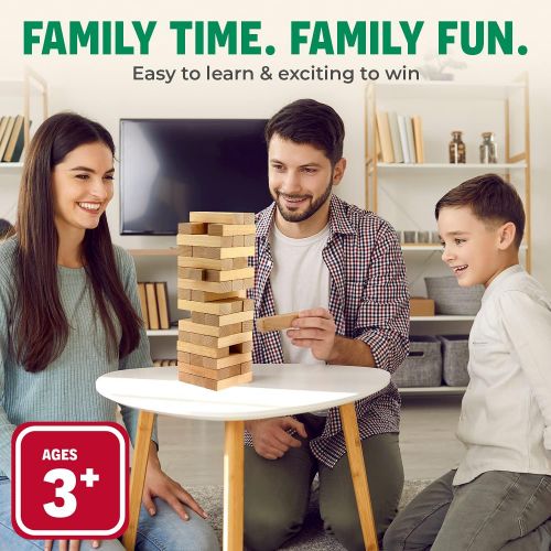  [아마존베스트]CoolToys Timber Tower Wood Block Stacking Game  Original Edition (48 Pieces)