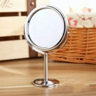 CoolWo Metal Mirror Cosmetic Mirror Dressing Mirror Table Rotary Mirror