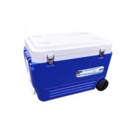 Cooler Box Electric Cool Box - Outdoor Multifunction Freezer with Wheels - - Blue