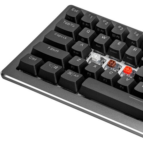  Cooler Master CK720 65% Customizable Mechanical Keyboard (Space Gray, White Switches)