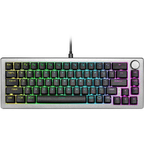  Cooler Master CK720 65% Customizable Mechanical Keyboard (Space Gray, Brown Switches)