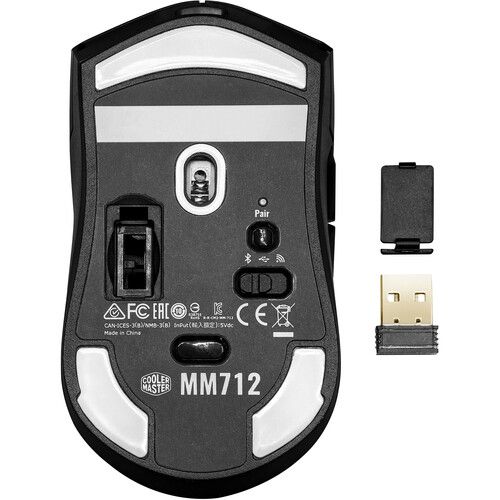  Cooler Master MM712 Wireless Gaming Mouse (Black)