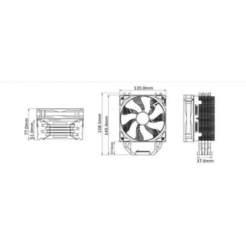  [아마존핫딜][아마존 핫딜] Cooler Master Hyper 212 Evo CPU Cooler w/ 4 Continuous Direct Contact Heatpipes, 120mm PWM Fan, Aluminum Fins, Intel LGA1151, AMD AM4/Ryzen