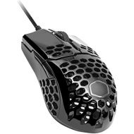 Cooler Master MM710 Glossy Black Gaming Mouse with Lightweight Honeycomb Shell, Ultraweave Cable, 16000 DPI Optical Sensor