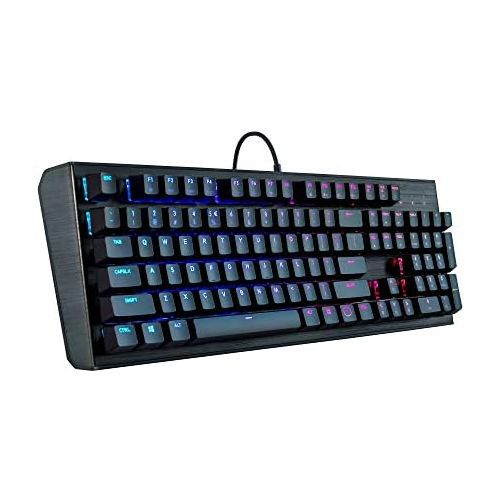  Cooler Master CK552 Gaming Mechanical Keyboard with Gateron Red Switch with RGB Back Lighting - Pure Black, Full