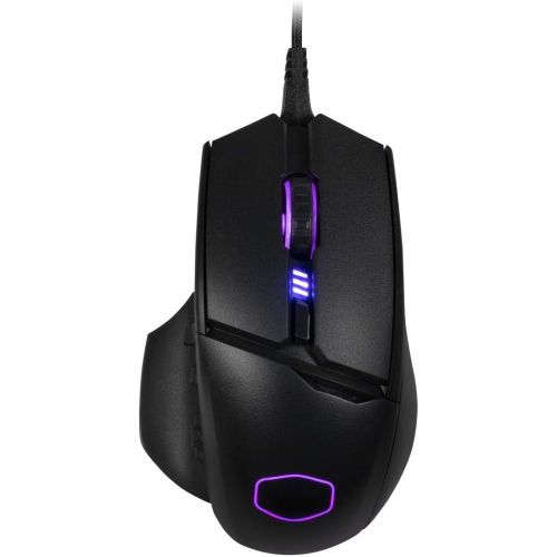  Cooler Master mm830 Gaming Mouse with 24, 000 DPI Sensor, Hidden D-Pad Buttons, 4-Zone RGB, and Precision Wheel