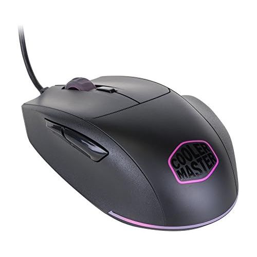  Cooler Master SGM-2007-KLON1 MasterMouse MM520 Claw Grip Gaming Mouse, 7 Buttons, RGB LED 3 Zone Light, On-The-Fly DPI 12000, Lag-Free