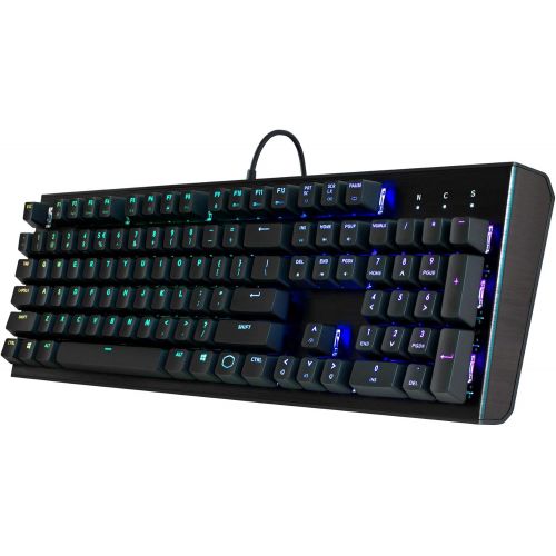  Cooler Master CK552 Gaming Mechanical Keyboard with Gateron Red Switch with RGB Back Lighting - Pure Black, Full