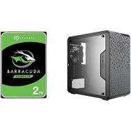 Cooler Master MasterBox Q300L Micro-ATX Tower, Black (MCB-Q300L-KANN-S00) & Seagate Barracuda 2TB Internal Hard Drive HDD ? 3.5 Inch SATA 6Gb/s 7200 RPM 256MB Cache 3.5-Inch