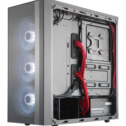  [아마존베스트]Cooler Master MasterBox NR600 ATX Mid-Tower with Front Mesh Ventilation, Minimal Design, Tempered Glass Side Panel and Single Headset Jack