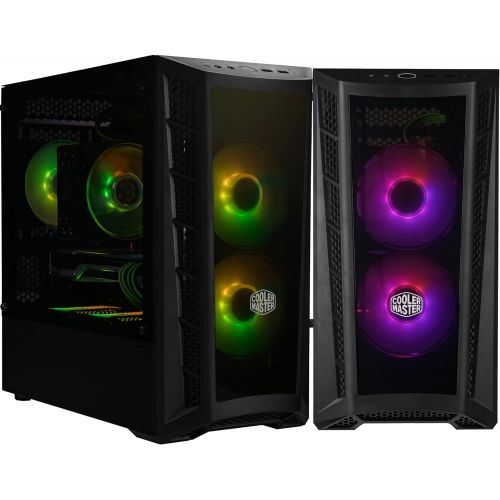  [아마존베스트]Cooler Master MasterBox MB320L ARGB Micro-ATX with Dual ARGB Fans, DarkMirror Front Panel, Mesh Front Intake Vents, Tempered Glass Side Panel & ARGB Lighting System