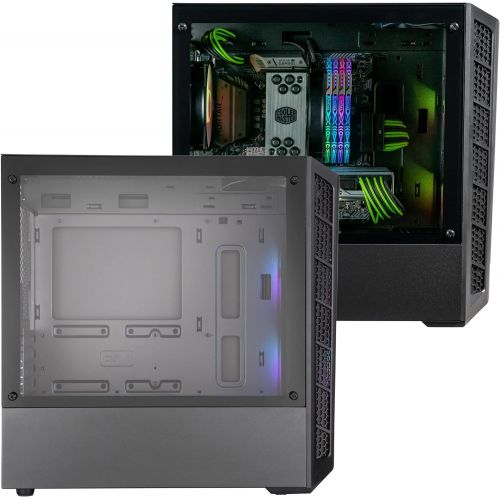  [아마존베스트]Cooler Master MasterBox MB320L ARGB Micro-ATX with Dual ARGB Fans, DarkMirror Front Panel, Mesh Front Intake Vents, Tempered Glass Side Panel & ARGB Lighting System