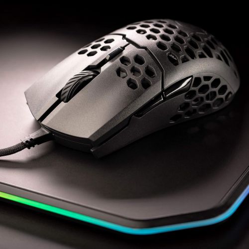  [아마존베스트]Cooler Master MM710 53G Gaming Mouse with Lightweight Honeycomb Shell, Ultralight Ultraweave Cable, Pixart 3389 16000 DPI Optical Sensor