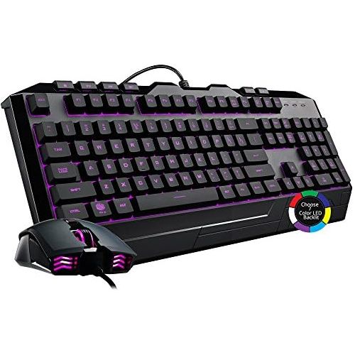  [아마존베스트]Cooler Master Devastator 3 Gaming Keyboard & Mouse Combo, 7 Color Mode LED Backlit, Media Keys, 4 DPI Settings, Model:SGB-3000-KKMF1-US