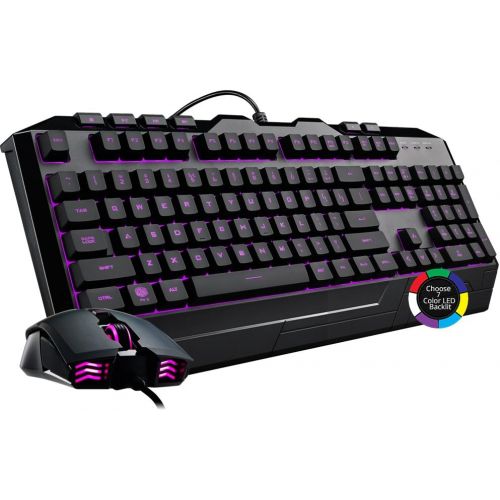  [아마존베스트]Cooler Master Devastator 3 Gaming Keyboard & Mouse Combo, 7 Color Mode LED Backlit, Media Keys, 4 DPI Settings, Model:SGB-3000-KKMF1-US