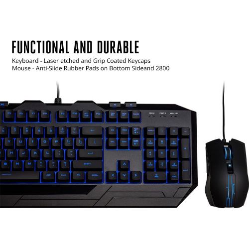  [아마존베스트]Cooler Master Devastator 3 Gaming Keyboard & Mouse Combo, 7 Color Mode LED Backlit, Media Keys, 4 DPI Settings, Model:SGB-3000-KKMF1-US