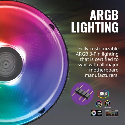  [무료배송]Cooler Master A71C ARGB AMD Ryzen Low-Profile CPU Air Cooler, Anodized Black Aluminum Fins, Copper Insert Base, MF120 120 ARGB Lighting Fan for AMD Ryzen
