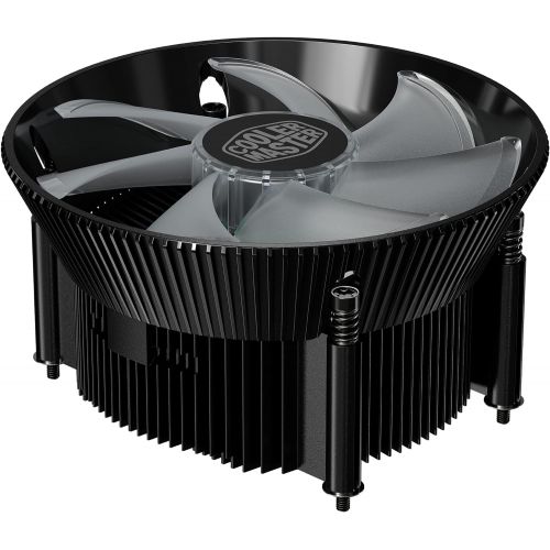  [무료배송]Cooler Master A71C ARGB AMD Ryzen Low-Profile CPU Air Cooler, Anodized Black Aluminum Fins, Copper Insert Base, MF120 120 ARGB Lighting Fan for AMD Ryzen