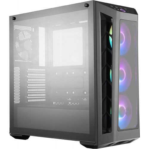  MasterBox Pro 5 RGB ATX Mid-Tower with 3 x 120mm RGB Fans, Tempered Glass Side Panel, DarkMirror Front Panel and Internal Configuration by Cooler Master