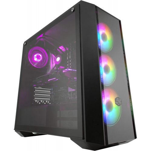  MasterBox Pro 5 RGB ATX Mid-Tower with 3 x 120mm RGB Fans, Tempered Glass Side Panel, DarkMirror Front Panel and Internal Configuration by Cooler Master