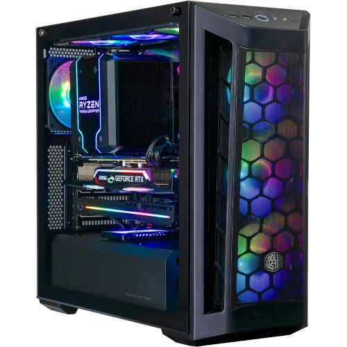  MasterBox Pro 5 RGB ATX Mid-Tower with 3 x 120mm RGB Fans, Tempered Glass Side Panel, DarkMirror Front Panel and Internal Configuration by Cooler Master