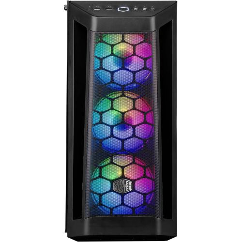  MasterBox Pro 5 RGB ATX Mid-Tower with 3 x 120mm RGB Fans, Tempered Glass Side Panel, DarkMirror Front Panel and Internal Configuration by Cooler Master