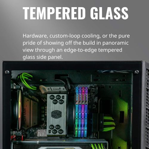  MasterBox Pro 5 RGB ATX Mid-Tower with 3 x 120mm RGB Fans, Tempered Glass Side Panel, DarkMirror Front Panel and Internal Configuration by Cooler Master