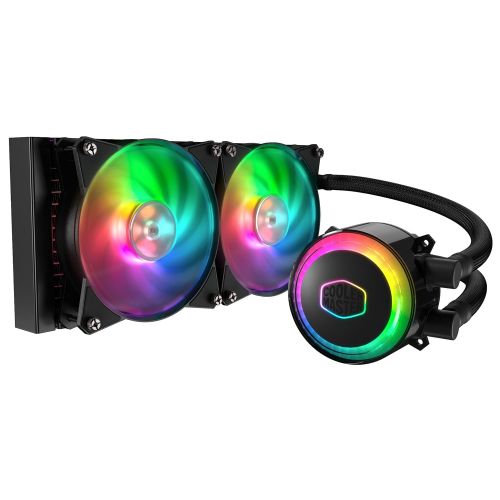  Cooler Master MasterLiquid ML240R Addressable RGB All-in-one CPU Liquid Cooler Dual Chamber IntelAMD Support Cooling (MLX-D24M-A20PC-R1)