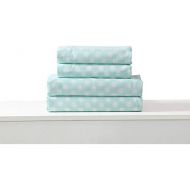 Cooler Trend 3 Pc Adorable Mint Aqua Bedding Beautiful All Over Polka Dot Print Girl Bedding Twin Attractive Charming Look Casual Style Soft Sheet Set Pet Friendly Fully Elasticized Fitted Shee