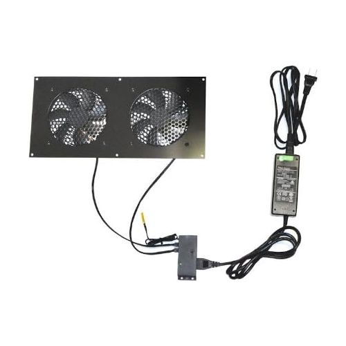  Coolerguys Pre-Set Thermal Controlled Cooling Kits for Cabinets, AV, and Components (Single 120mm, Thermal Plastic)