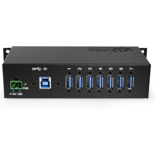  USBGear Coolgear Industrial 12-Port USB 3.0 Powered Hub for PC-MAC DIN-RAIL Mount