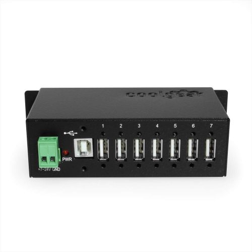  USBGear Coolgear Industrial 12-Port USB 3.0 Powered Hub for PC-MAC DIN-RAIL Mount