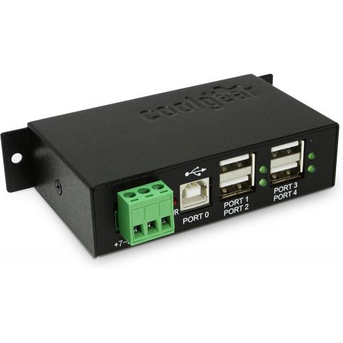  USBGear Coolgear Industrial 12-Port USB 3.0 Powered Hub for PC-MAC DIN-RAIL Mount