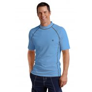 Coolibar UPF 50+ Mens Short Sleeve Surf Rash Guard - Sun Protective