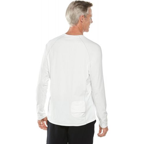  Coolibar UPF 50+ Mens Logo Long Sleeve Swim Shirt - Sun Protective