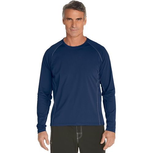  Coolibar UPF 50+ Mens Long Sleeve Hightide Swim Shirt - Sun Protective