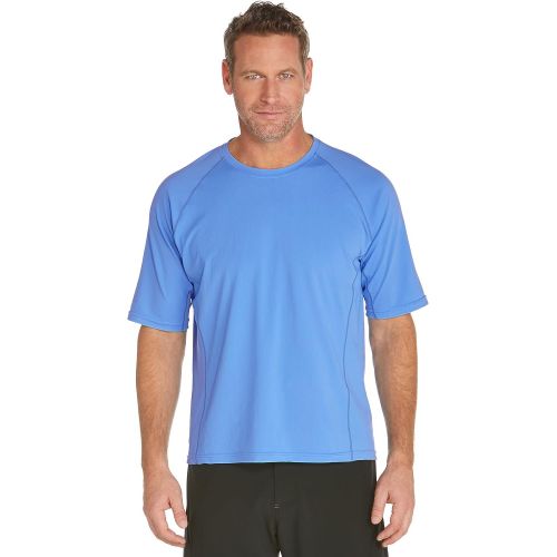  Coolibar UPF 50+ Mens Short Sleeve Hightide Swim Shirt - Sun Protective