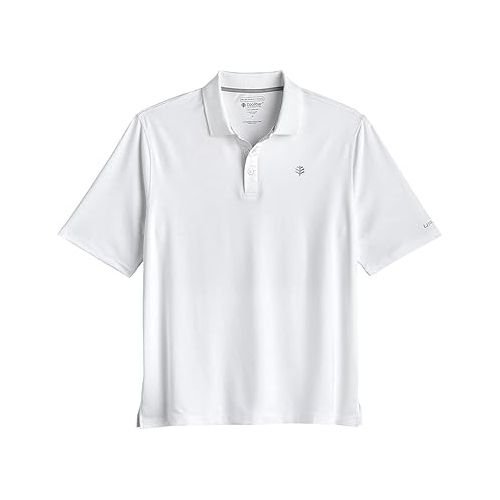  Coolibar UPF 50+ Men's Erodym Short Sleeve Golf Polo - Sun Protective