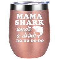 [아마존 핫딜]  [아마존핫딜]Mama Shark Needs a Drink Do Do - Mommy Shark Gifts for Mom Birthday - Funny Mom Shark 30th, 40th Bday Presents for New Mom, Best Mom, Wife from Daughter, Son, Husband - Coolife 12