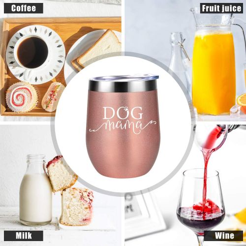  [아마존 핫딜] [아마존핫딜]Coolife Dog Mama - Dog Lover Gifts for Women - Funny Dog Mom Christmas Gifts for Dog Lovers - Dog Themed Birthday Gifts for Wine Lovers, Dog Owner, Fur Mom, Grandma, Mother, Best Friend -