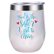 Youre the Sister I Got to Choose - Like Sisters Gifts - Best Friend Valentines Day Gifts for Women - Funny Birthday, Galentines Day Gift for Soul Sister, Bestie, BFF - Coolife Frie