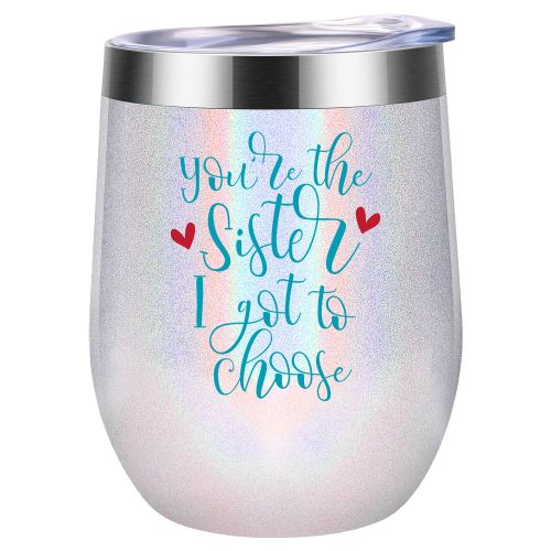  Youre the Sister I Got to Choose - Like Sisters Gifts - Best Friend Valentines Day Gifts for Women - Funny Birthday, Galentines Day Gift for Soul Sister, Bestie, BFF - Coolife Frie