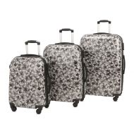 Coolife HyBrid & Company Luggage Set Durable Lightweight Hard Case Spinner Suitcase LUG3-PC58, 3 Pieces, Stone Curving