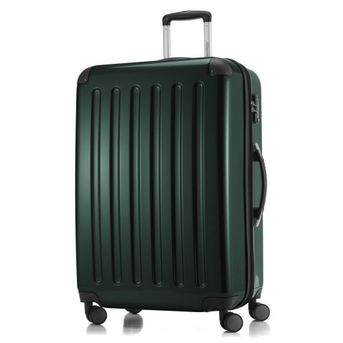  Coolife HAUPTSTADTKOFFER Luggage Sets Alex UP Hard Shell Luggage with Spinner Wheels 3 Piece Suitcase TSA Darkgreen