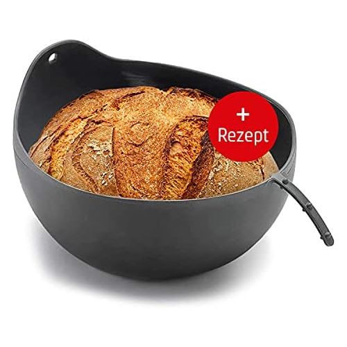  [아마존베스트]Coolinato, universal 3-in-1 silicone bowl, bread baking mould for baking, mixing and steaming, heat-resistant up to 230 °C, 24 cm